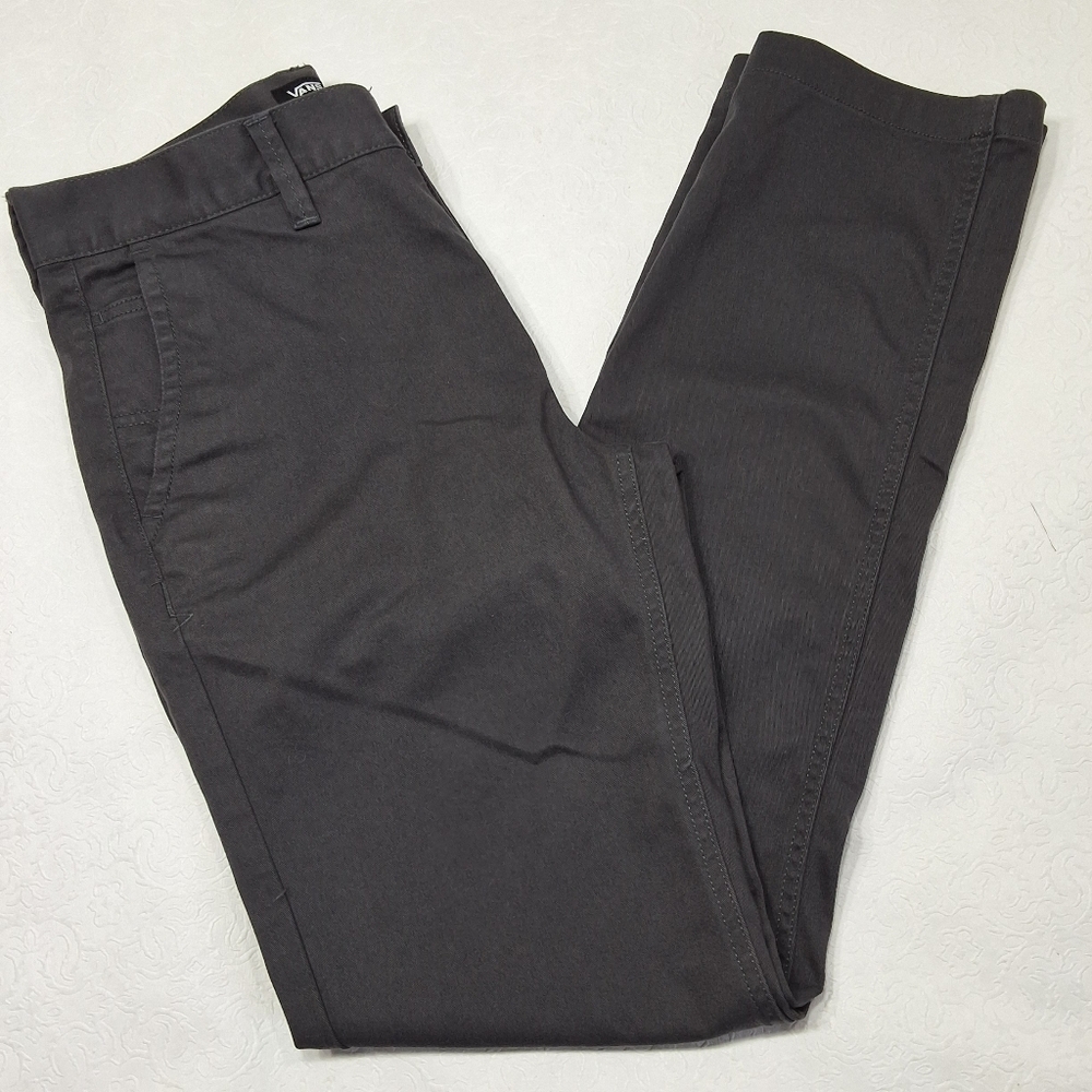 Vans The Authentic Chino Stretch Pants Gray Color Size 30 .